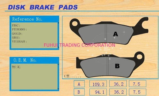 Smooth braking and long life performance Motorcycle disc Parts Brake Pad